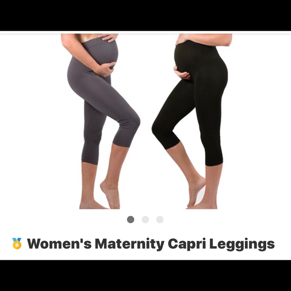 Maternity Stretchable Breathable Capri Leggings